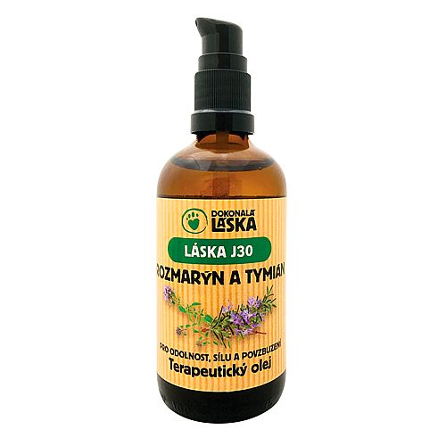 LÁSKA J30 ROZMARÝN A TYMIÁN terapeutický olej 100ml