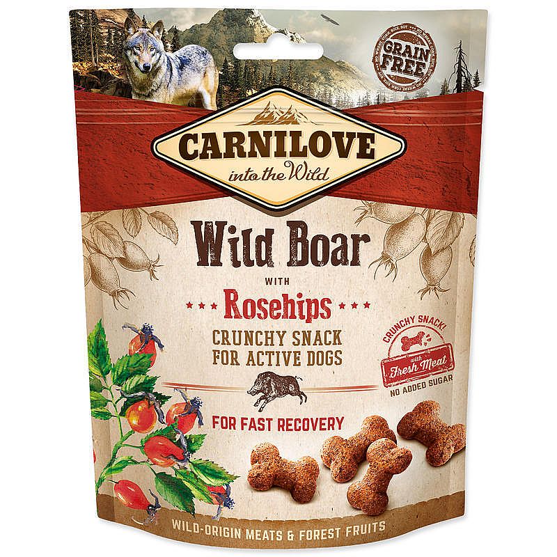 Carnilove Dog Crunchy Snack Wild Boar&Rosehips 200g