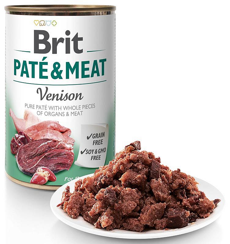 Brit Dog konzerva Paté & Meat Venison 400g