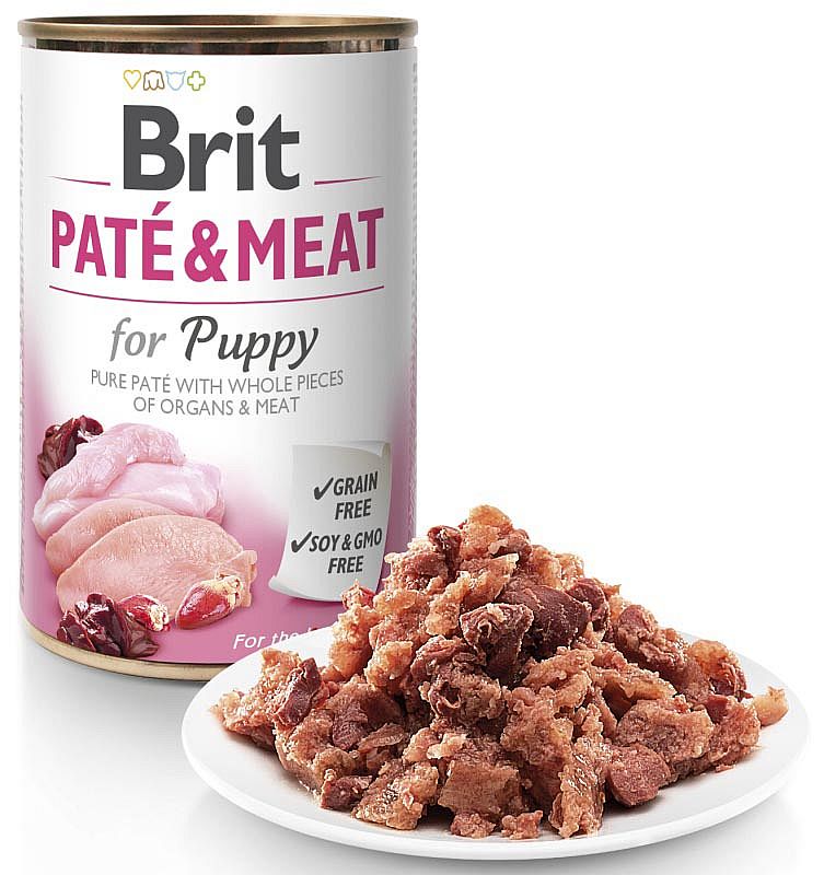 Brit Dog konzerva Paté & Meat Puppy 400g