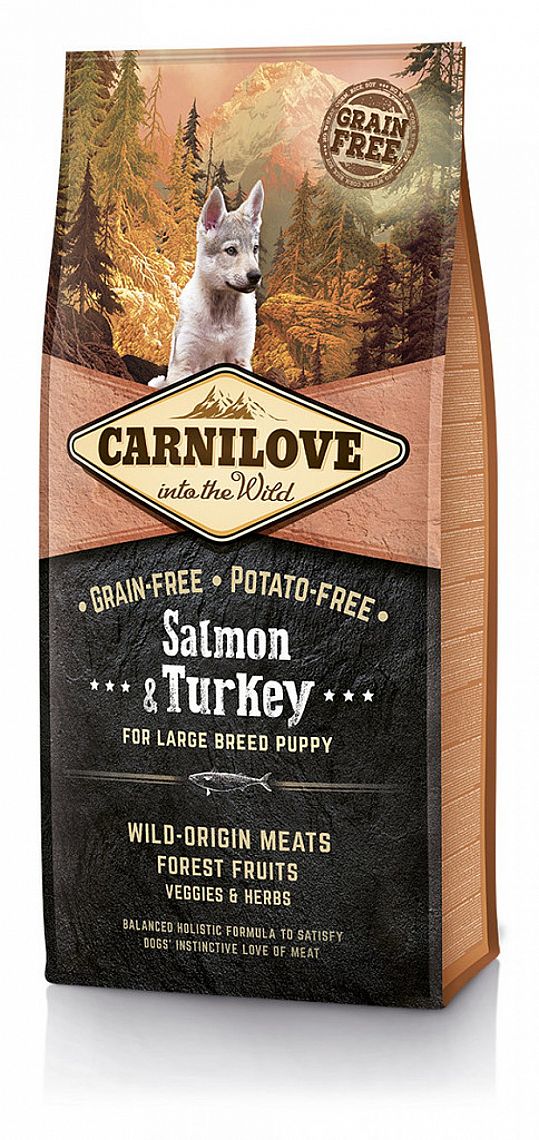 Carnilove Dog Salmon & Turkey for LB Puppies 12kg