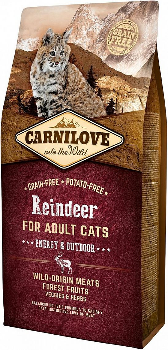 Carnilove Cat Reindeer for Adult Energy & Outdoor 6kg