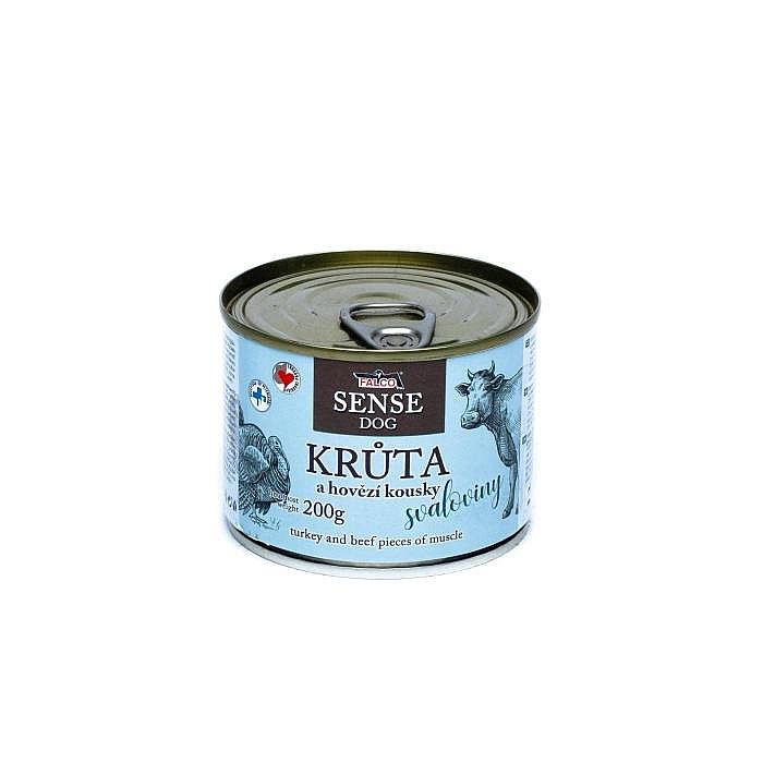 FALCO SENSE DOG krůta a hovězí 200g