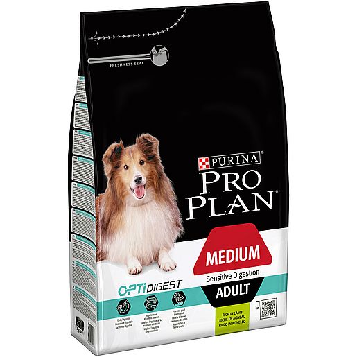 PRO PLAN MEDIUM ADULT optidigest  jehněčí   3 kg