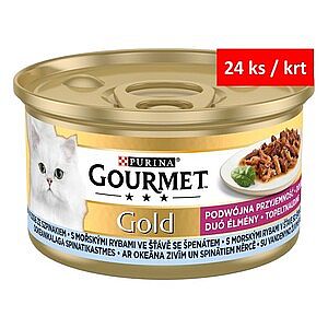 GOURMET GOLD KK   85g   mořské ryby se špenátem