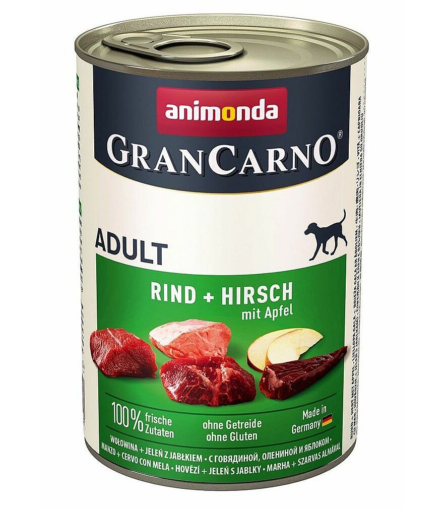 GRANCARNO Adult - jelen+jablko  400g