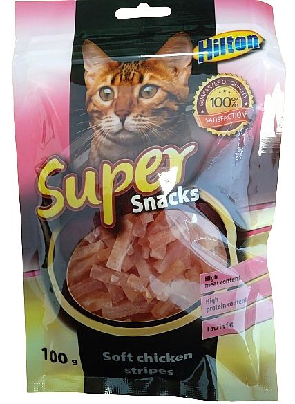 Super Snacks Cat měkké kuřecí pásky 100g