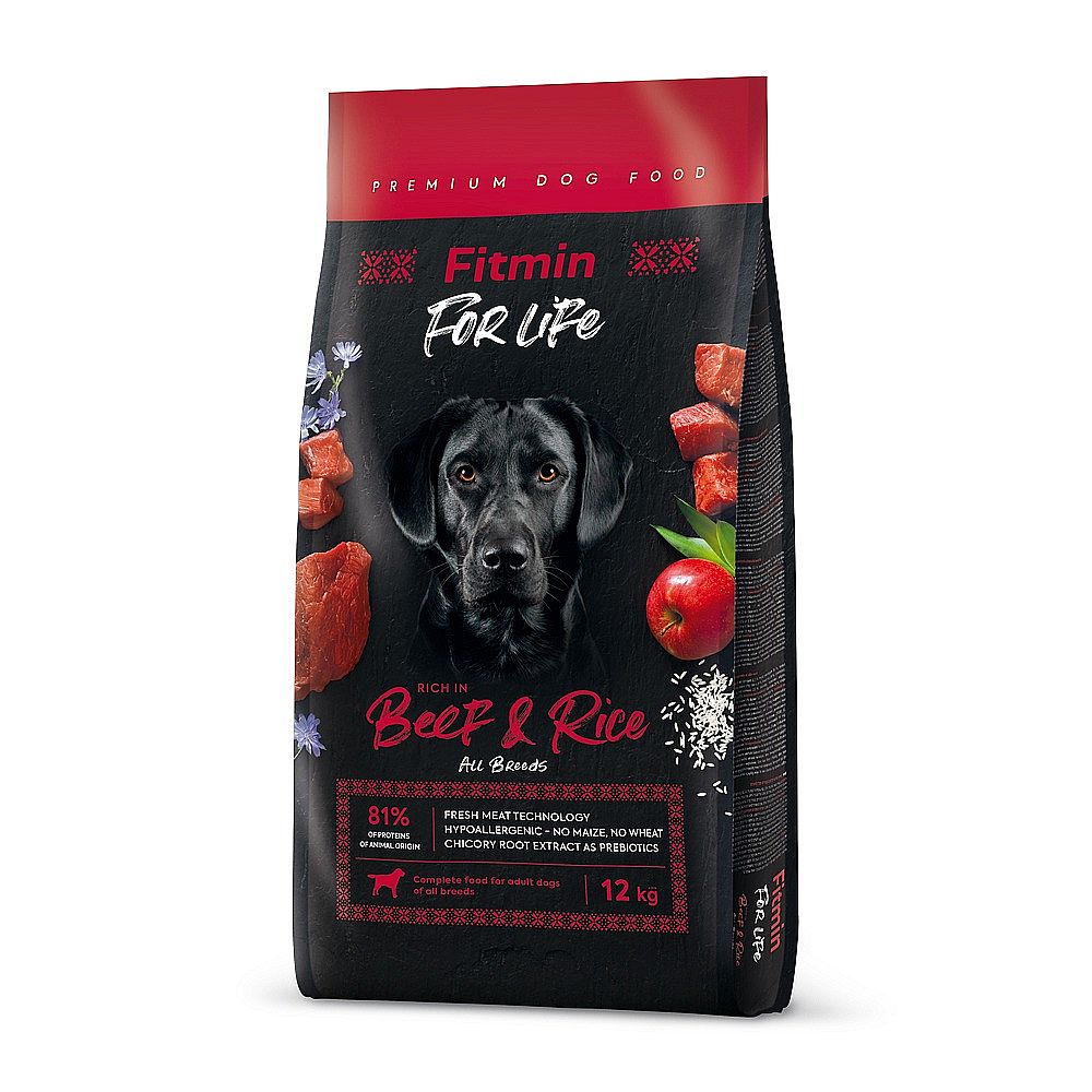 Fitmin For Life Beef&rice  12kg