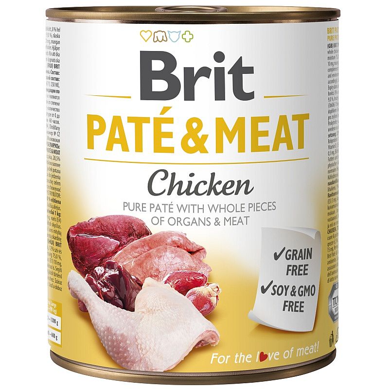 Brit Dog konzerva Paté & Meat Chicken 800g