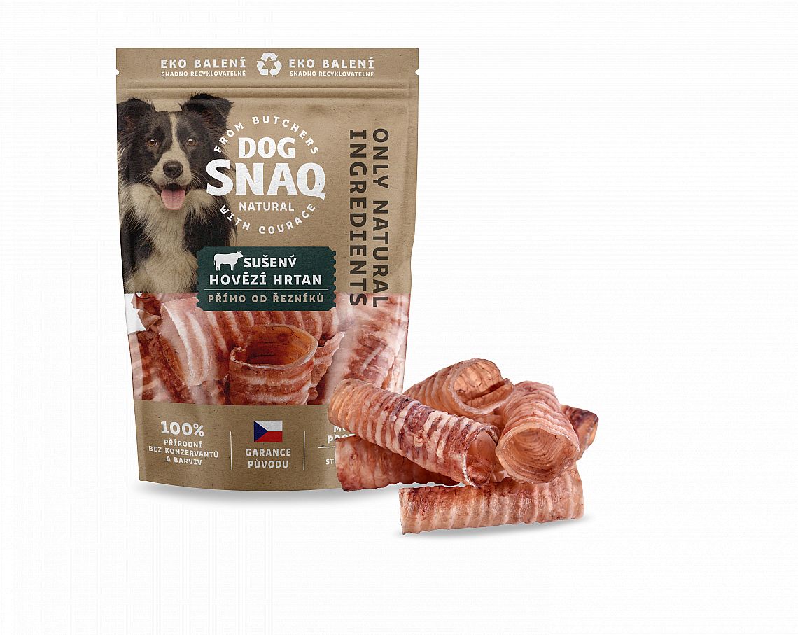 DOG SNAQ hovězí hrtan sušený   300g