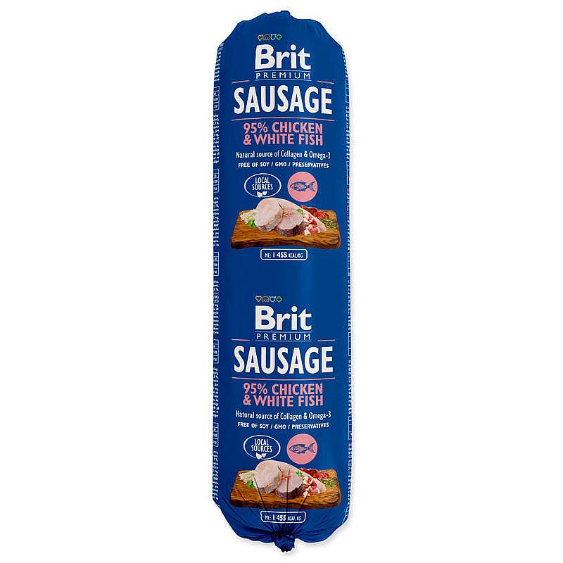 BRIT sausage Chicken & White Fish NEW 800g