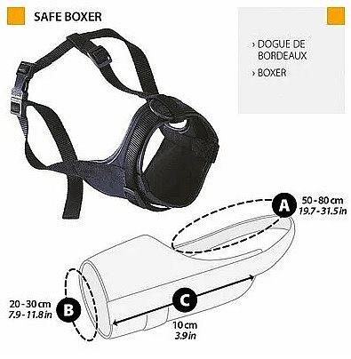 SAFE BOXER náhubek textil