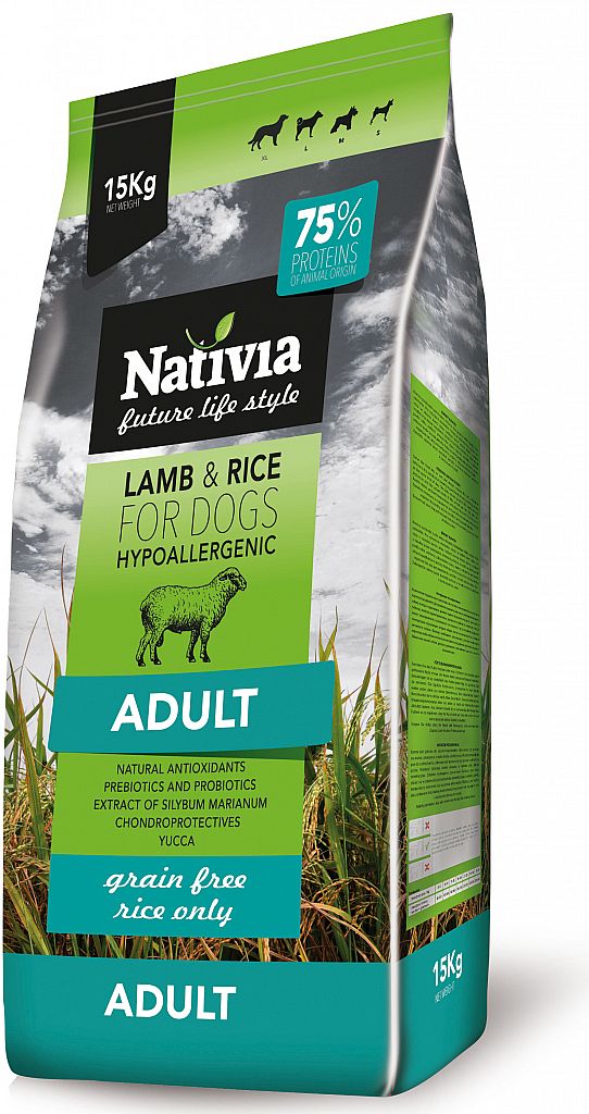 NATIVIA adult lamb&rice  15kg