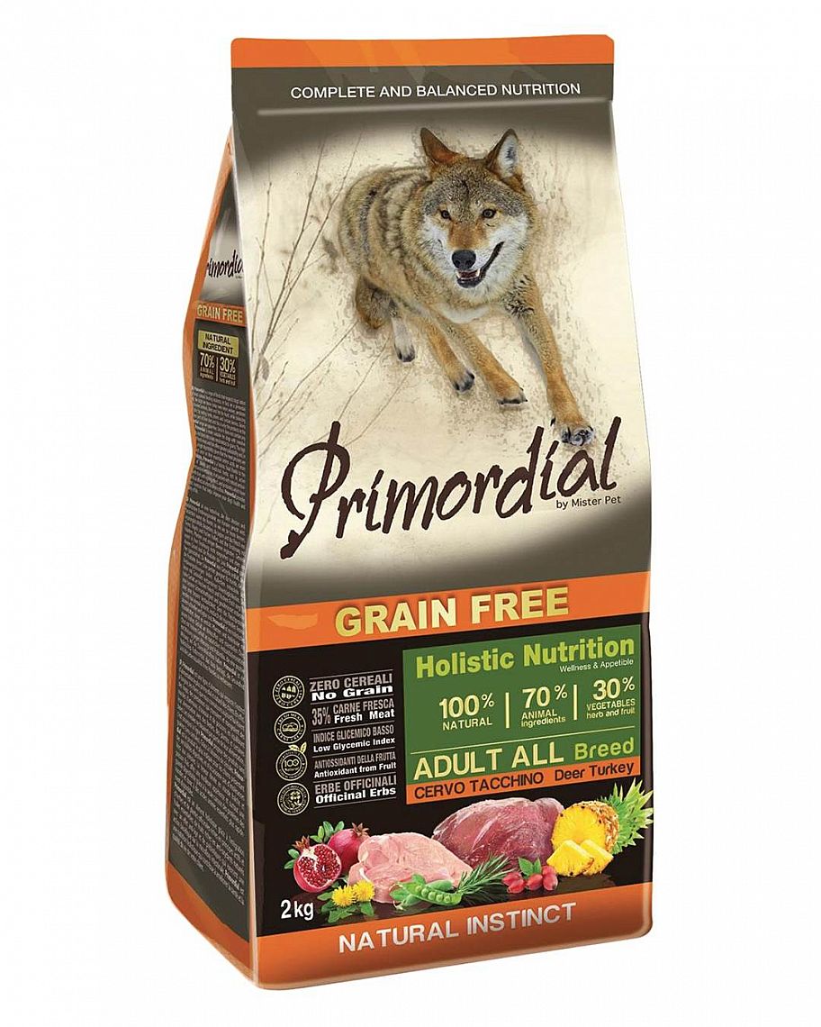 Primordial Adult Deer & Turkey  2kg