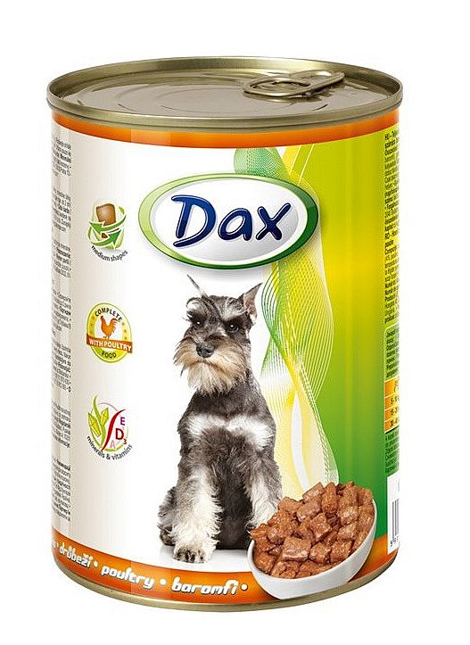 DAX dog drůbězí kousky 415g