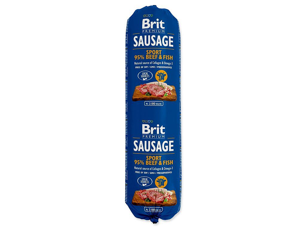 BRIT sausage Beef & Fish - Sport formula NEW 800g