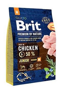 Brit Premium Dog by Nature Junior M 3kg