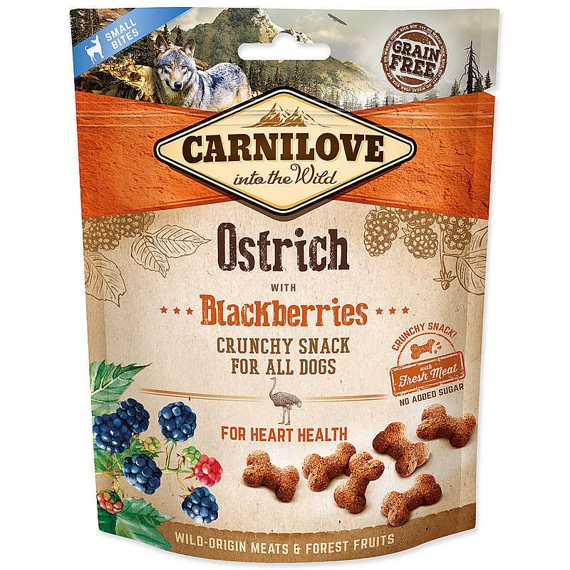 Carnilove Dog Crunchy Snack Ostrich&Blackberries 200g