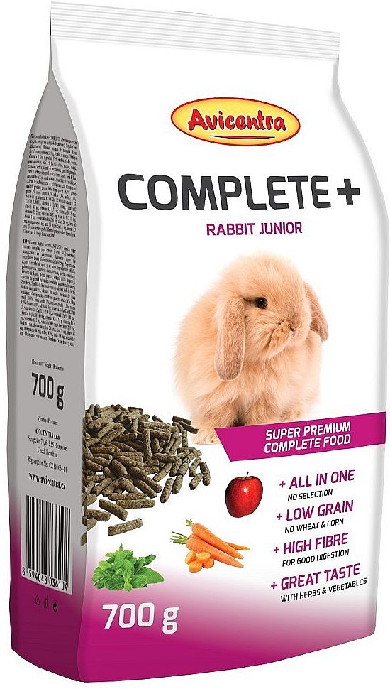 AVICENTRA COMPLETE+ králík junior 700g