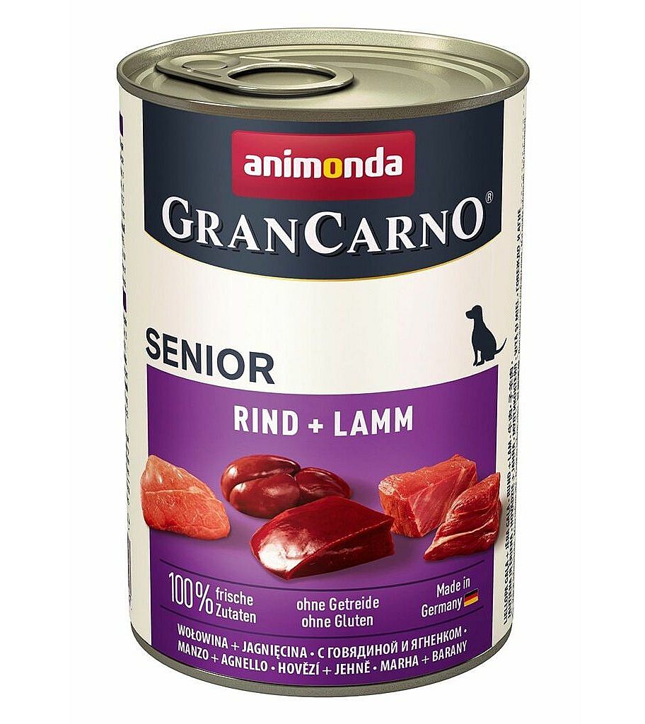 GRANCARNO Senior - hovězí+jehněčí  400g