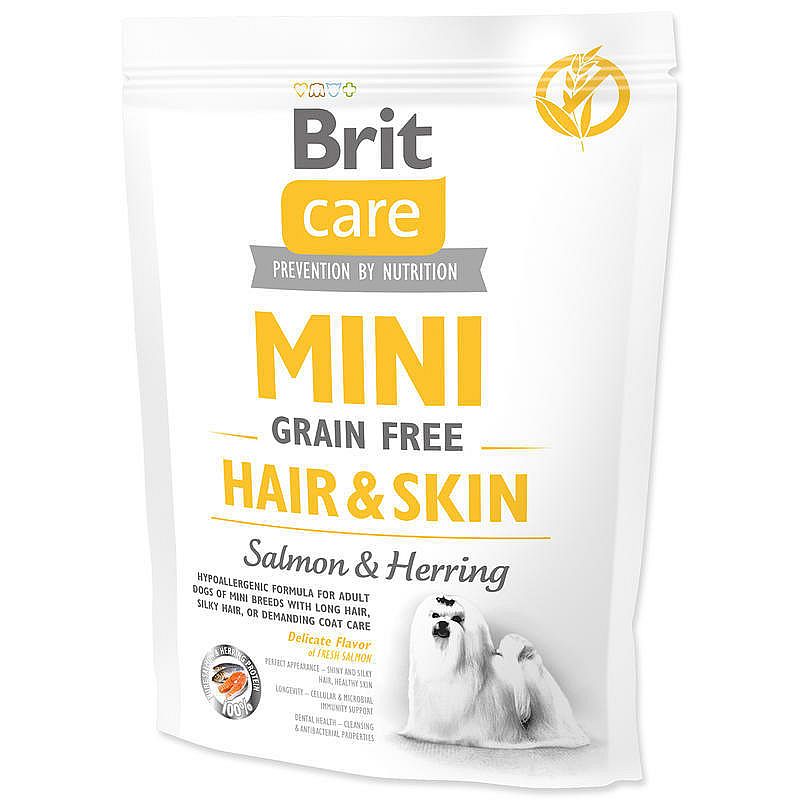 BRIT CARE dog GF mini hair skin  400g