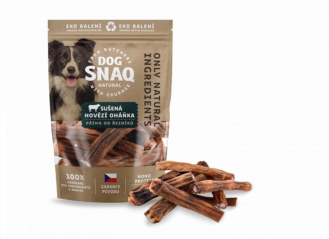 DOG SNAQ hovězí oháňka sušená   200g