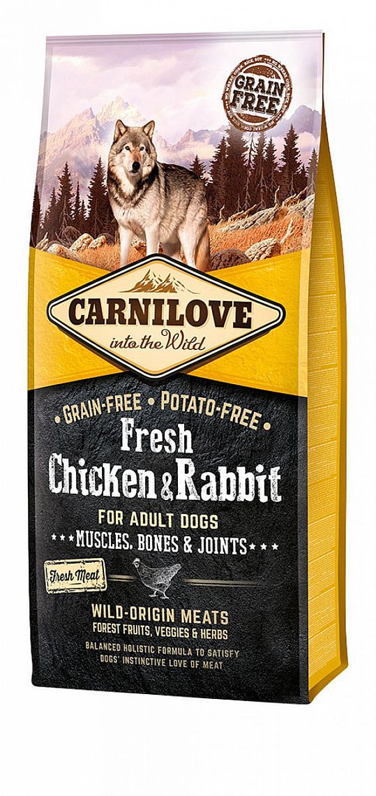 Carnilove Dog Fresh Chicken & Rabbit for Adult 12kg