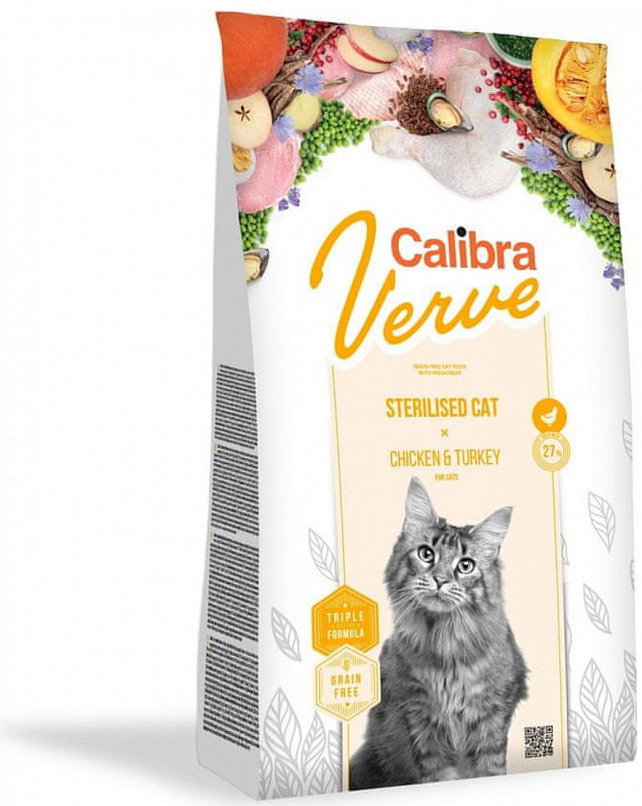 Calibra Cat Verve GF Sterilised Chicken&Turkey 750g