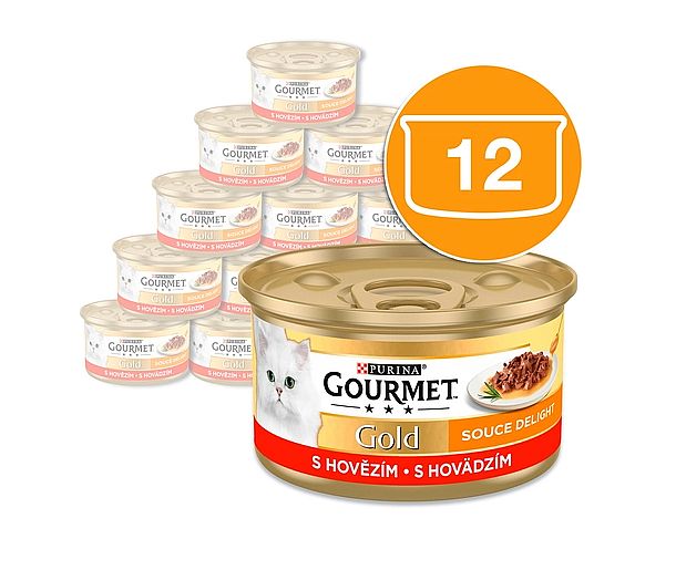 GOURMET GOLD Sauce Delight 85g minifiletky hovězí v omáčce