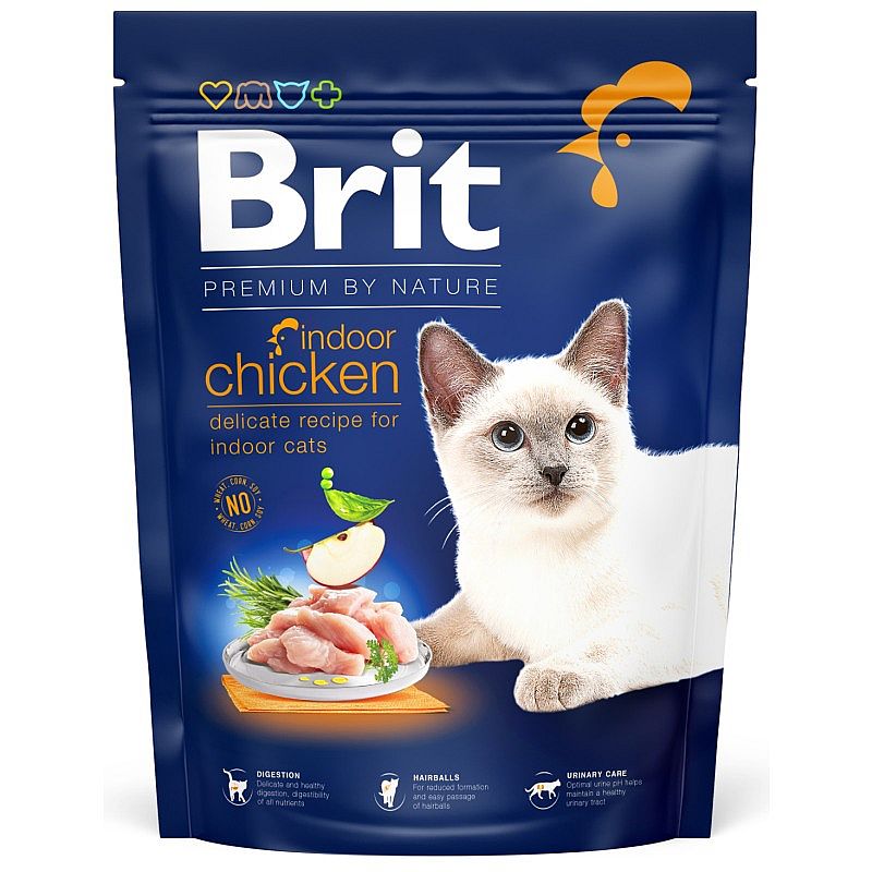 Brit Premium Cat by Nature Indoor Chicken 300g