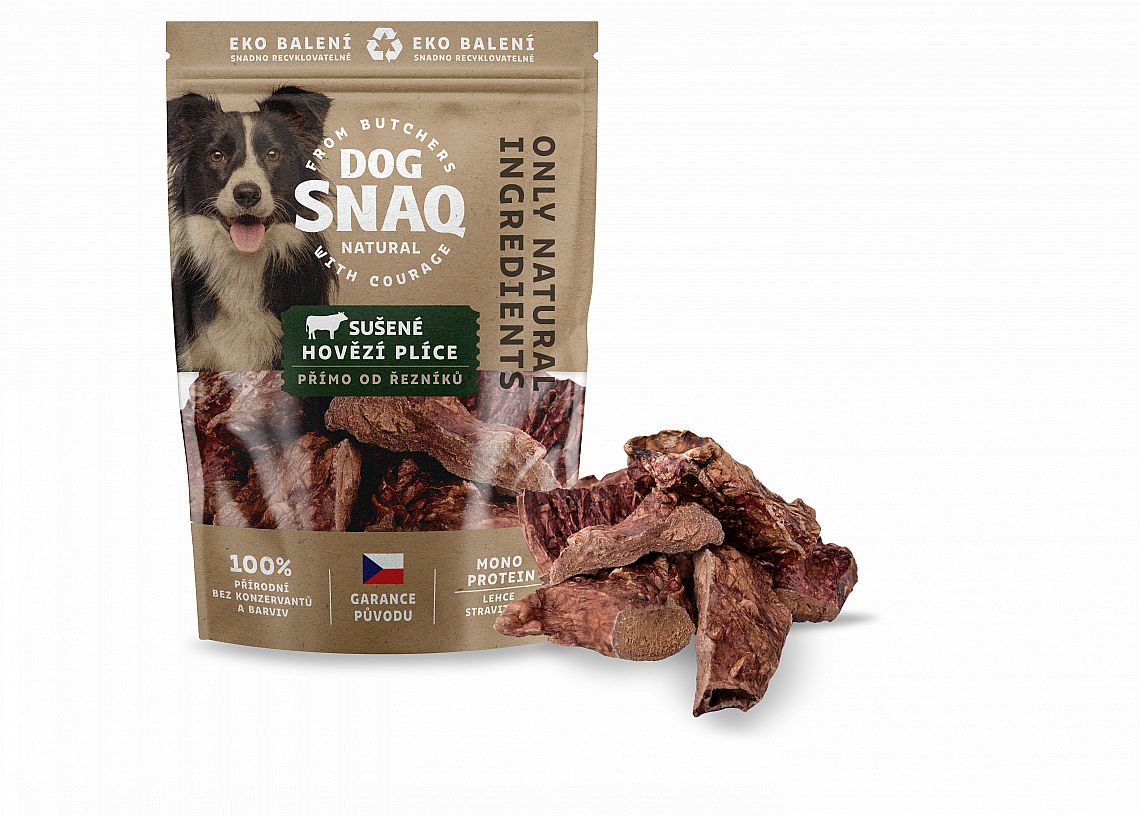 DOG SNAQ hovězí plíce sušené   80g