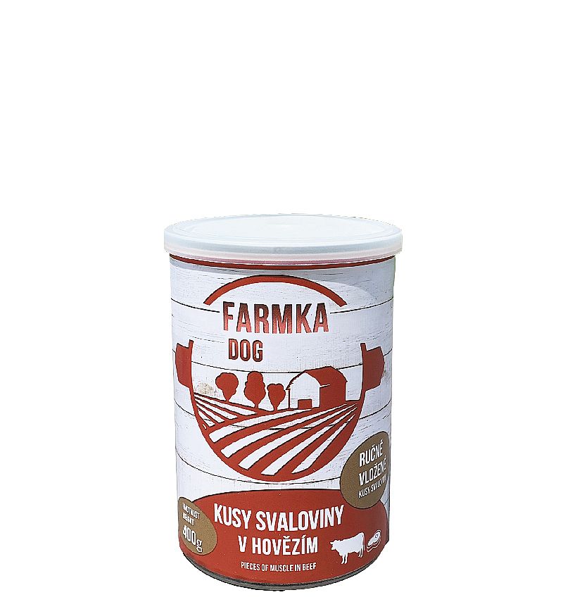 FARMKA dog 400g se svalovinou