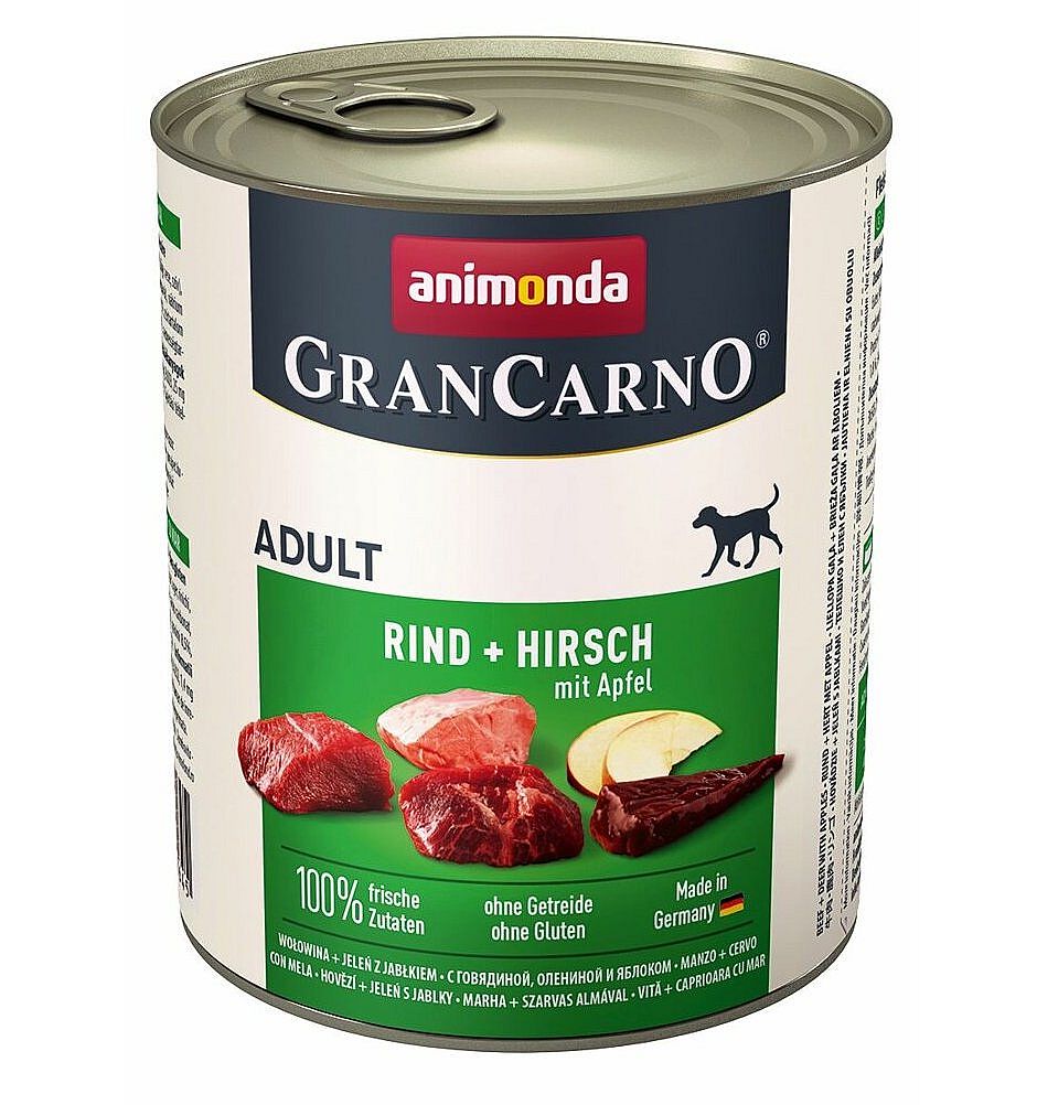 GRANCARNO Adult - jelen+jablko  800g