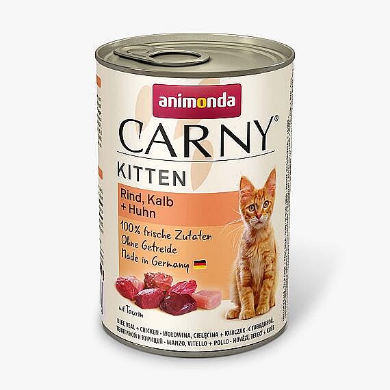 CARNY KITTEN hovězí, krůta  400g