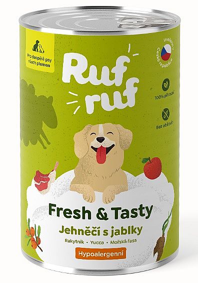 RufRuf konz. 400g Jehněčí s jablky, rakytníkem, yuccou a řasou