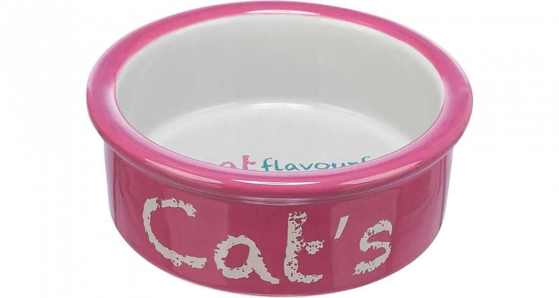 Keramická miska CAT´s, 0,3 l/ø 12 cm, antická růž/světlešedá