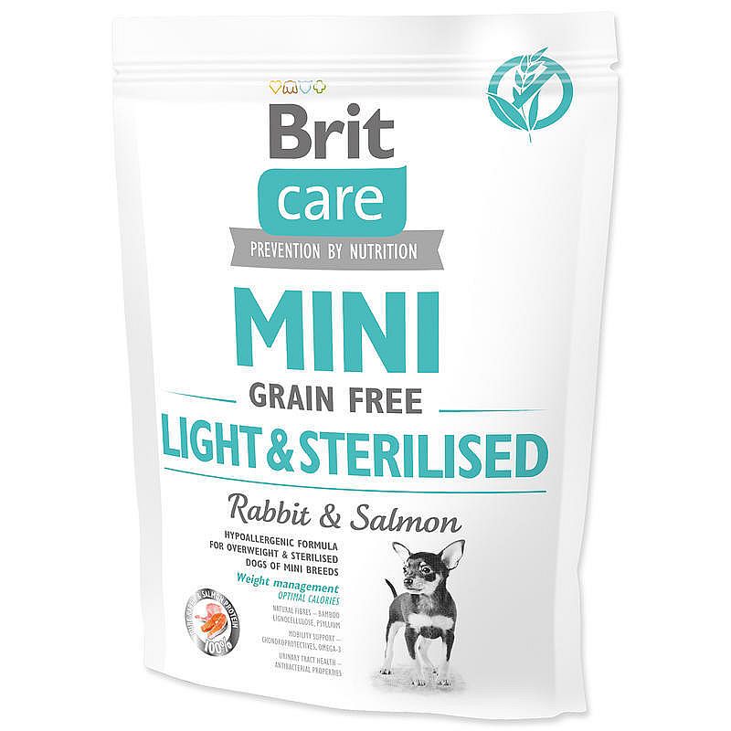 BRIT CARE dog GF mini light sterilised  400g