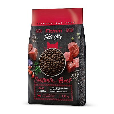 Fitmin cat For Life Castrate beef 1,8kg