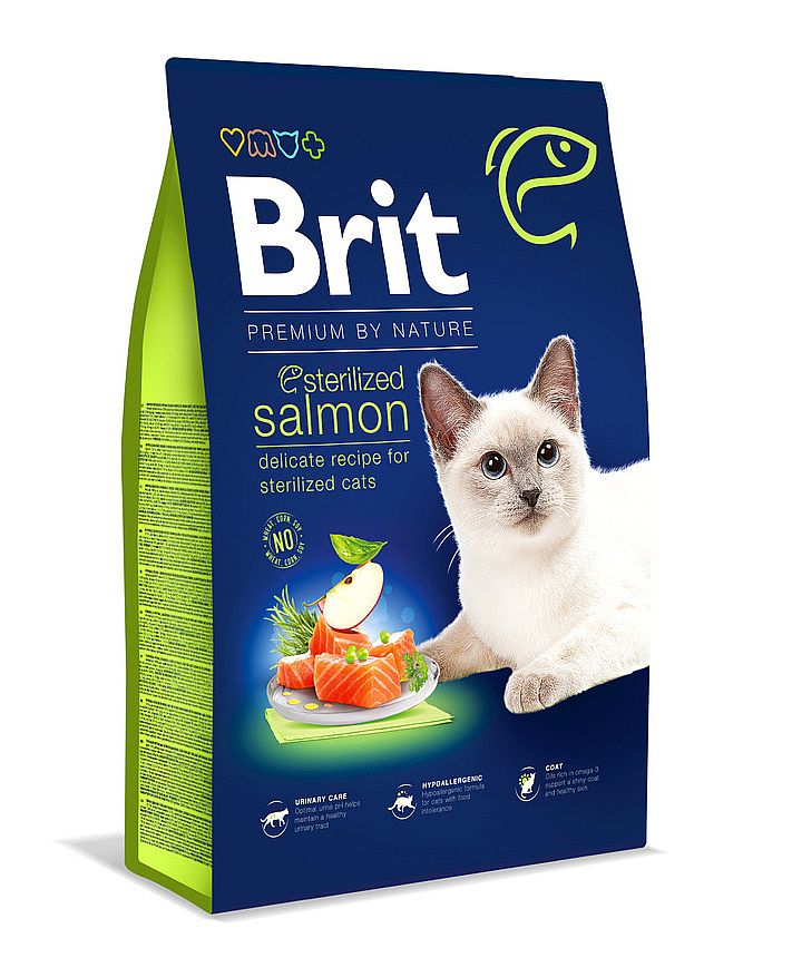 Brit Premium Cat by Nature Sterilized Salmon 1,5kg