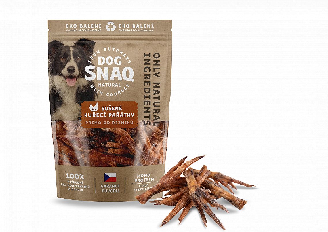 DOG SNAQ kuřecí pařátky sušené   100g