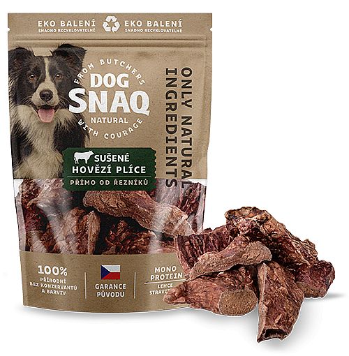 DOG SNAQ hovězí plíce sušené   80g