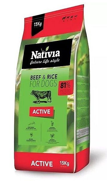 NATIVIA active beef&rice  15kg