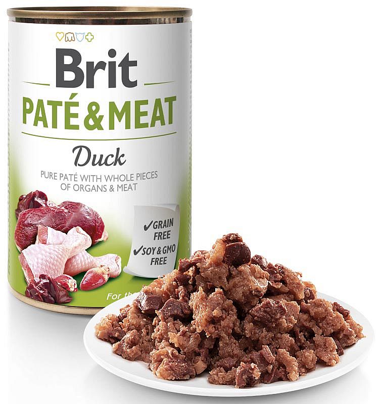 Brit Dog konzerva Paté & Meat Duck 400g