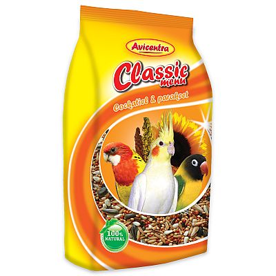 AVICENTRA CLASSIC malý papoušek 500g