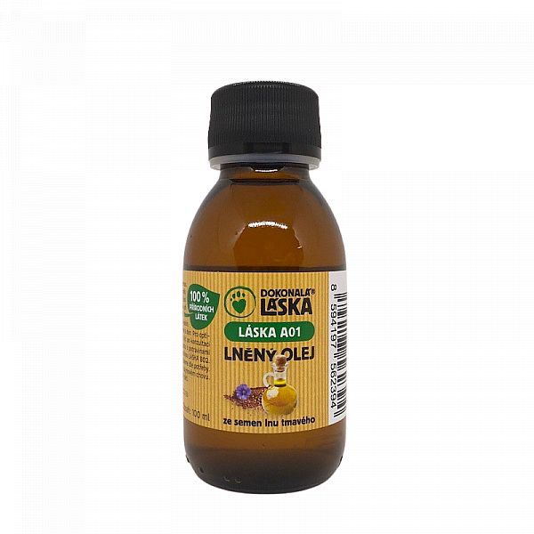 LÁSKA A01 Lněný olej s vitamínem E 100ml