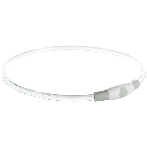 Flash light ring USB, blikací obojek, S-M: 40 cm/ø 8 mm barevný