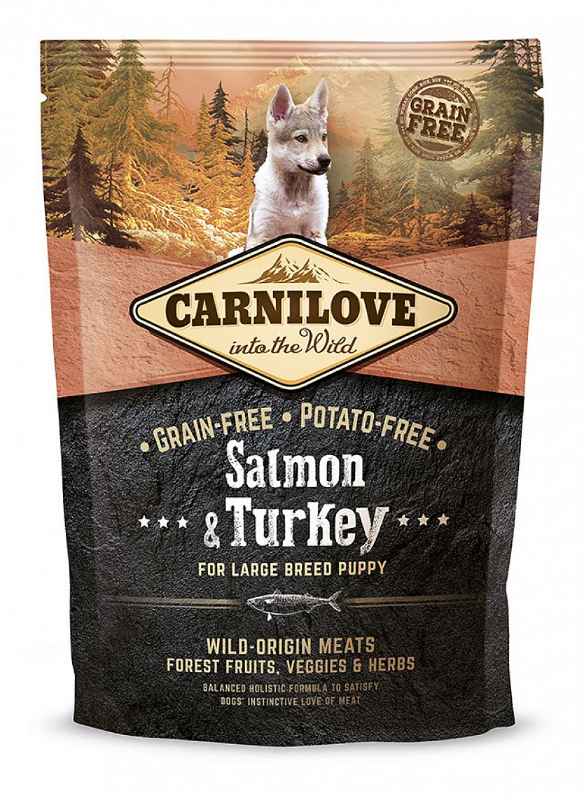 Carnilove Dog Salmon & Turkey for LB Puppies 1,5kg