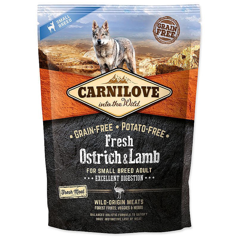 Carnilove Dog Fresh Ostrich&Lamb for Small Breed 1.5kg