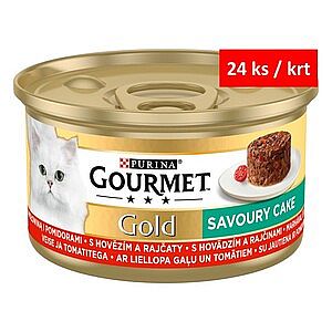 GOURMET GOLD Savoury Cake KK  85g   hovězí s rajčaty