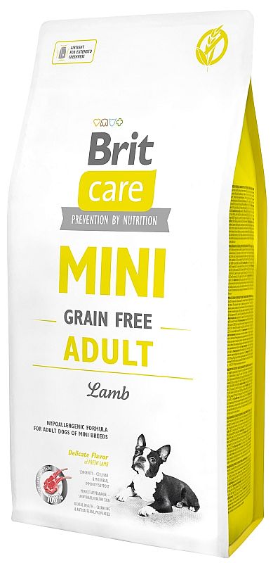 BRIT CARE dog GF mini adult lamb  7kg